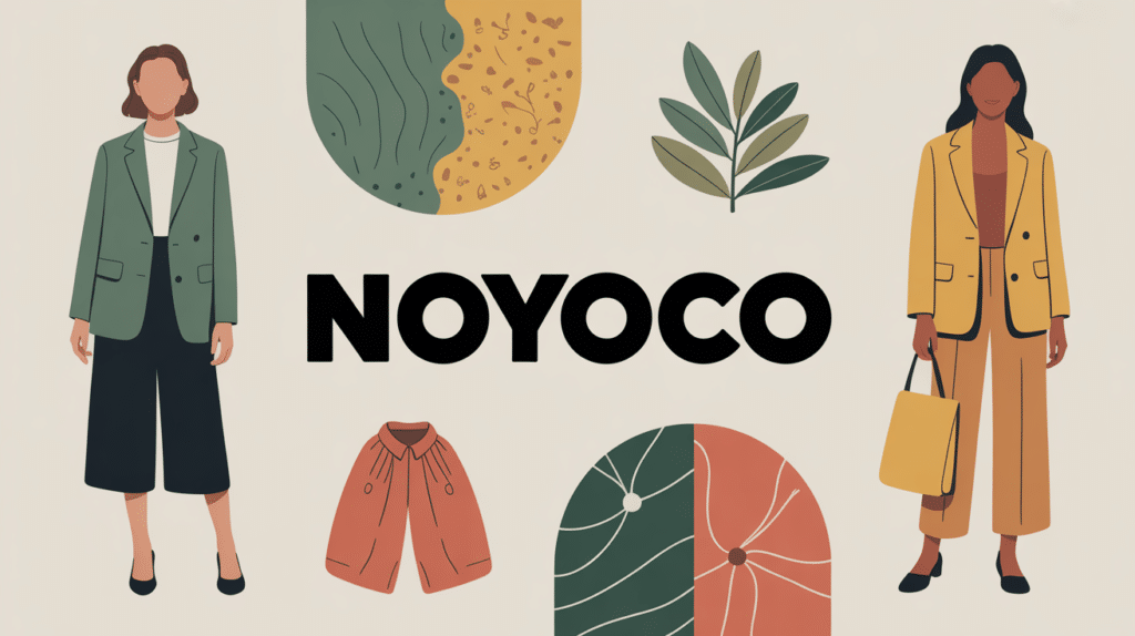 Noyoco mode durable illustration vectorielle silhouettes unisexes