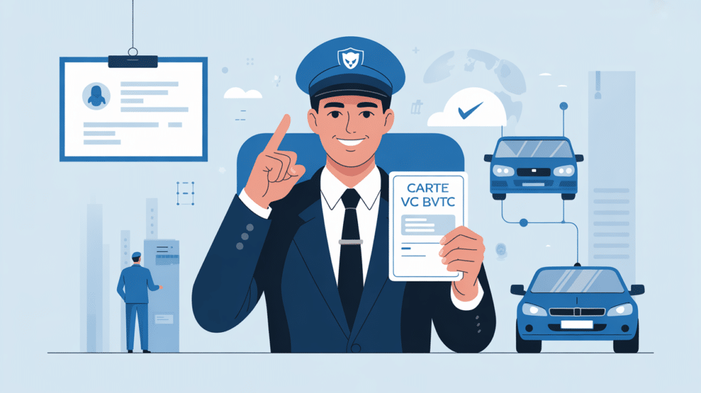 illustration carte vtc bvtc procédure