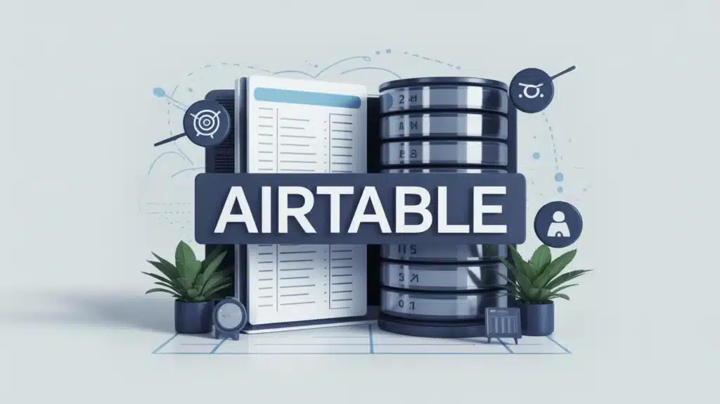 Interface Airtable moderne feuilles calcul et bases données