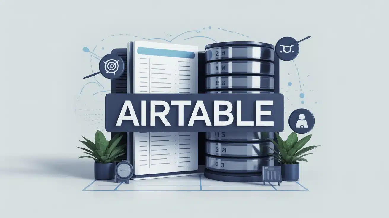 Interface Airtable moderne feuilles calcul et bases données