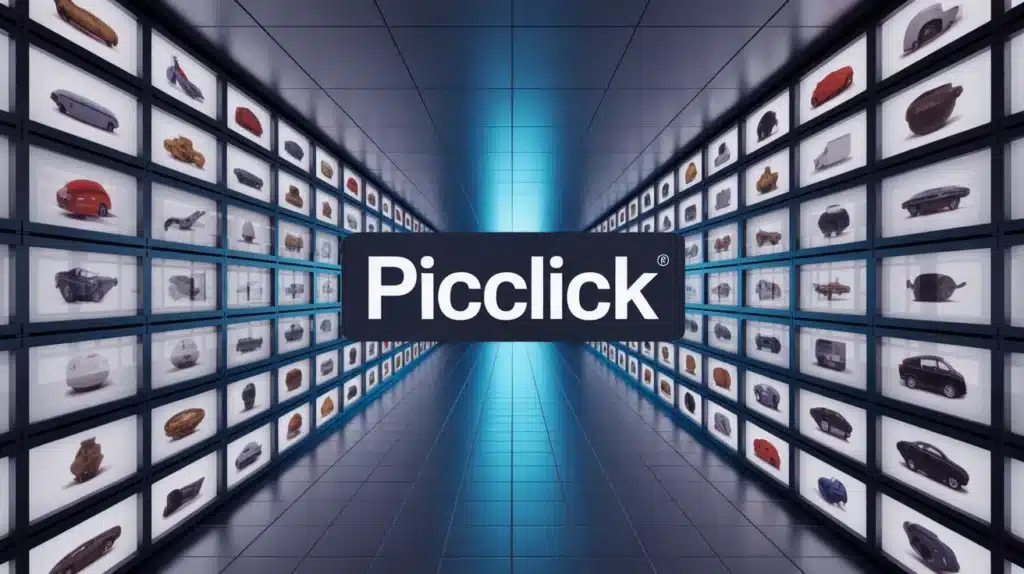 Interface PicClick moderne pour recherche eBay simplifiée
