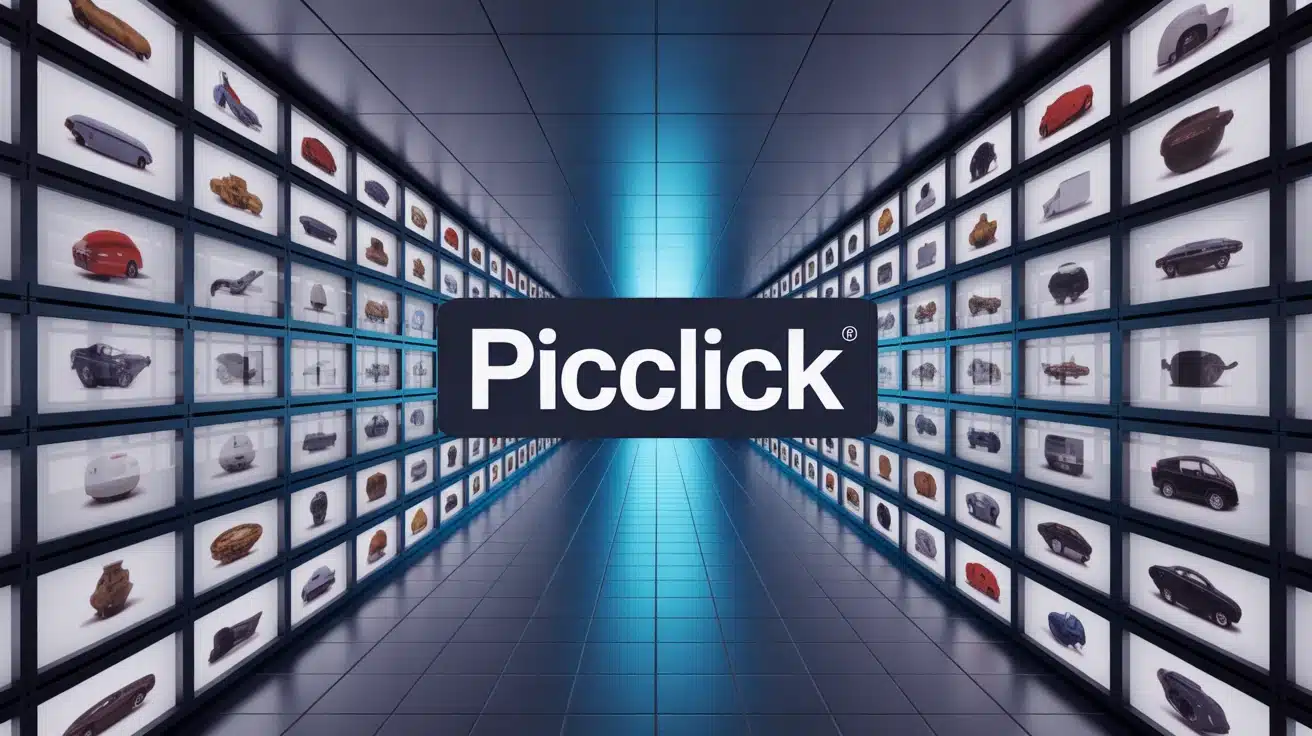 Interface PicClick moderne pour recherche eBay simplifiée