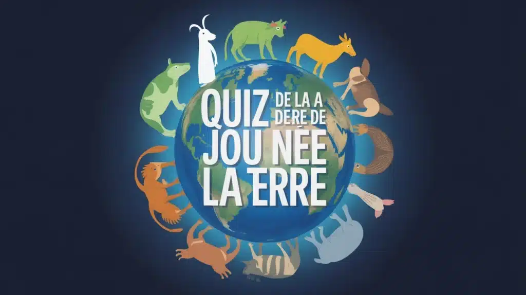 illustration quiz de la Journée de la Terre Google biodiversité mondiale