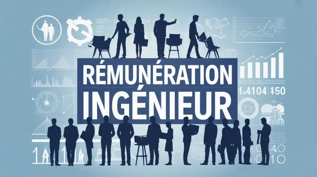 Illustration vectorielle sur la rémunération ingénieur en France