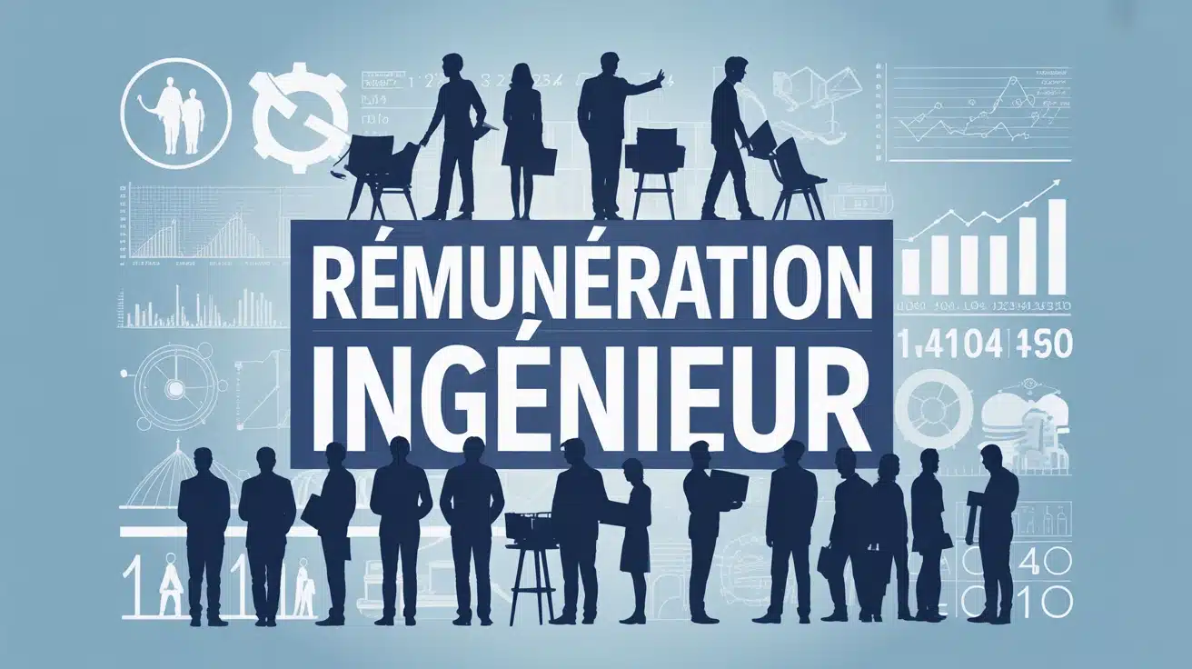 Illustration vectorielle sur la rémunération ingénieur en France