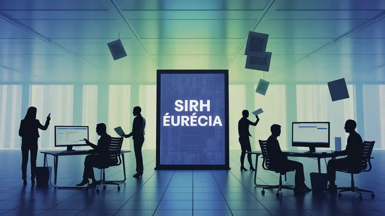 Illustration SIRH Eurécia gestion RH digitalisée entreprise hybride