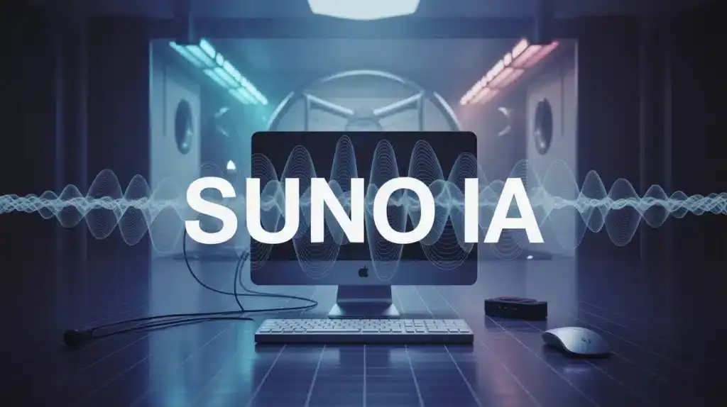 Illustration Suno IA création musicale assistée par IA