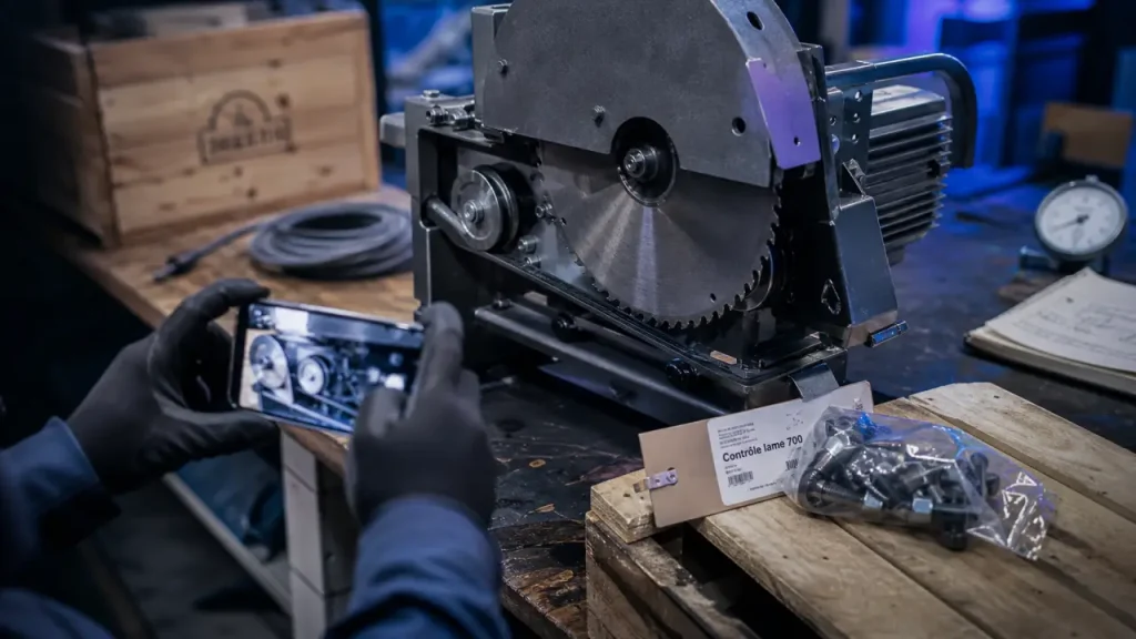 cms constructeur avis : technicien contrôle lame de scie 700