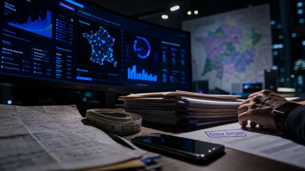Data emploi : tensions de recrutement par territoire et métier
