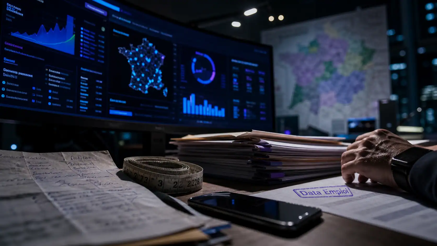 Data emploi : tensions de recrutement par territoire et métier