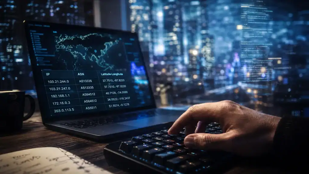 Géolocalisation par IP : ville, FAI et ASN