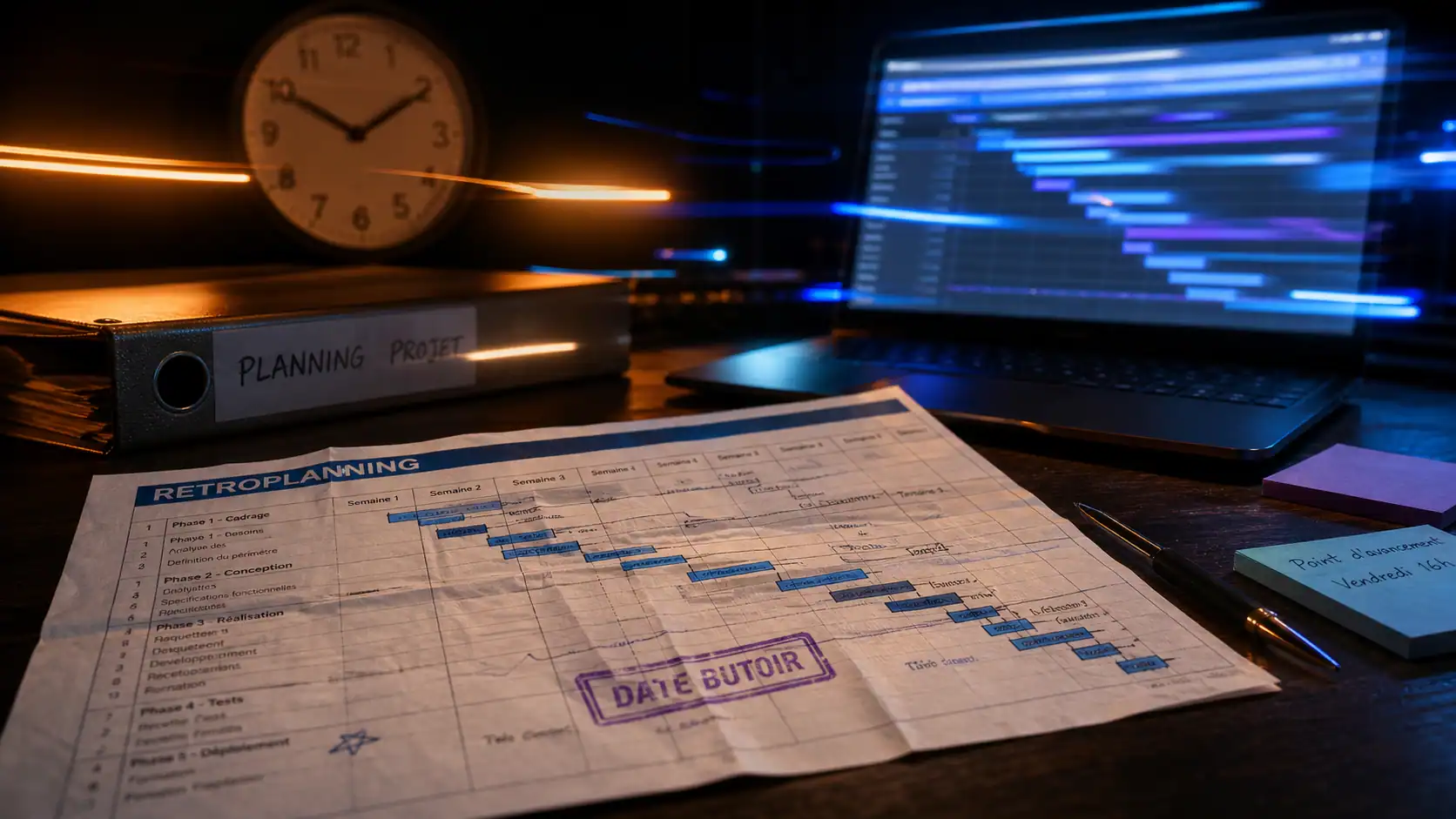 Retroplanning et date butoir : planifier sans urgences