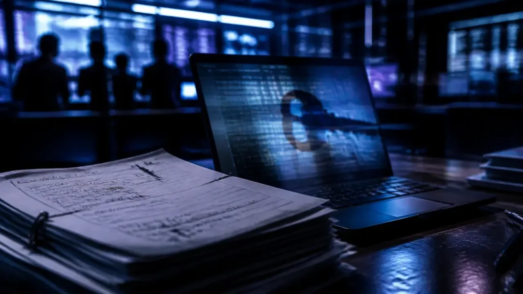 Desventajas de la inteligencia artificial: sesgos, privacidad y empleo en double exposition