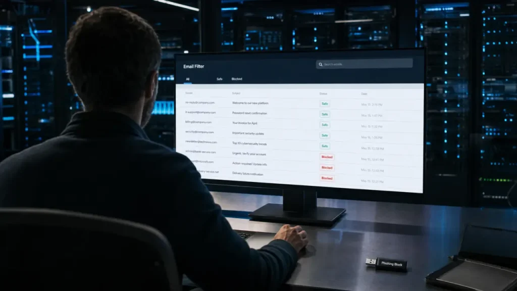 mailinblack avis : filtrage anti-spam sur interface serveur