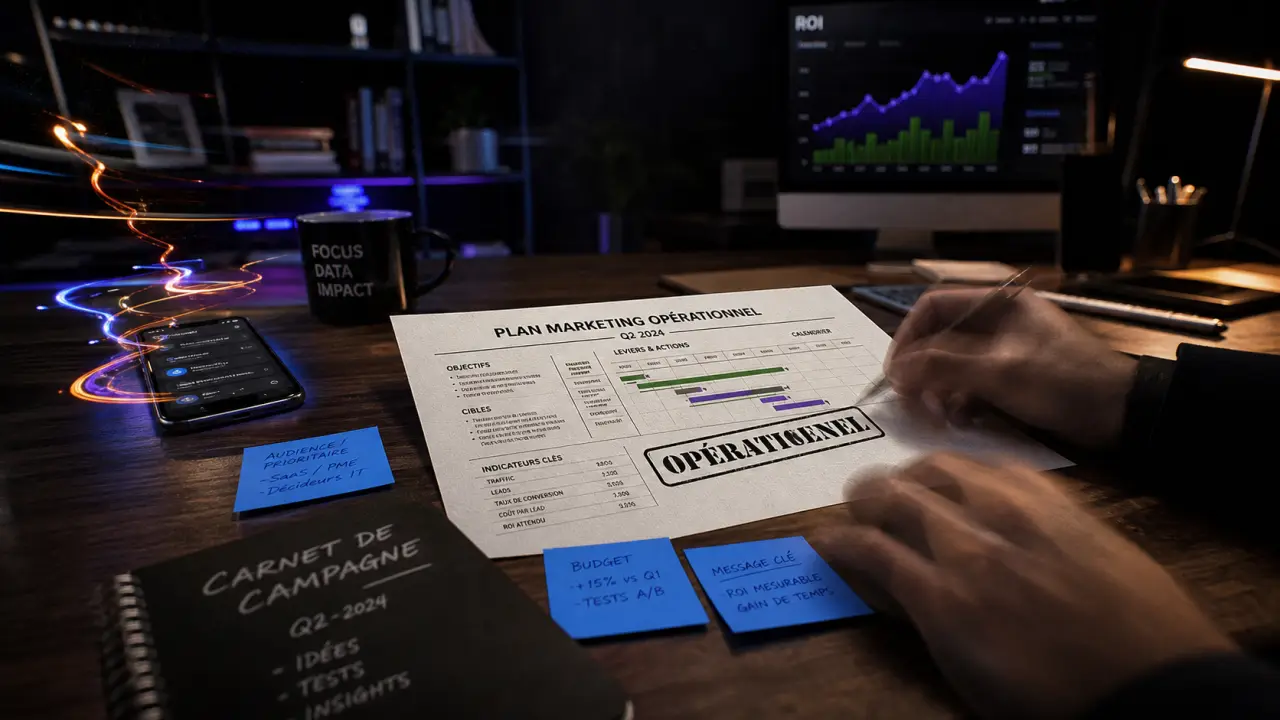 Marketing opérationnel produit prix communication distribution : plan sur table