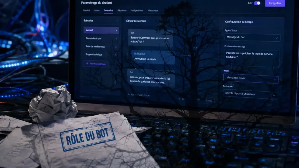 Comment paramétrer chatbot CustomerChat Intelligence : intents et tests, sans faux départ