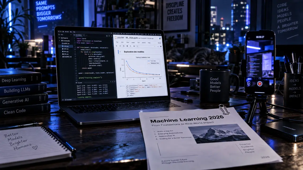 Machine learning courses free 2026 : laptop, Jupyter, cours gratuits et certificat payant