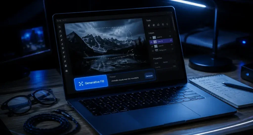 Photoshop AI tools : sélection précise pour retouches ciblées