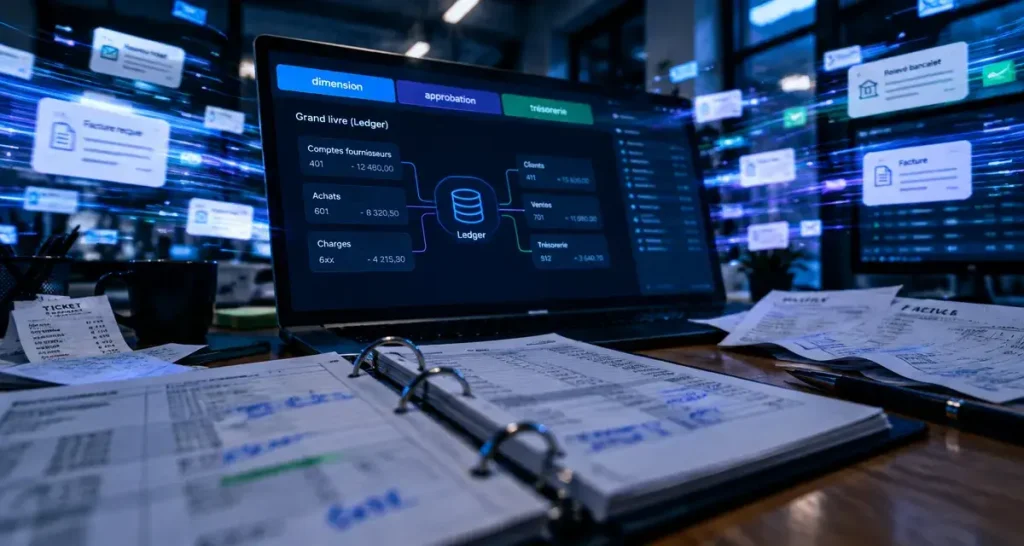 Business central accounting software : comptabilité reliée aux opérations et au ledger