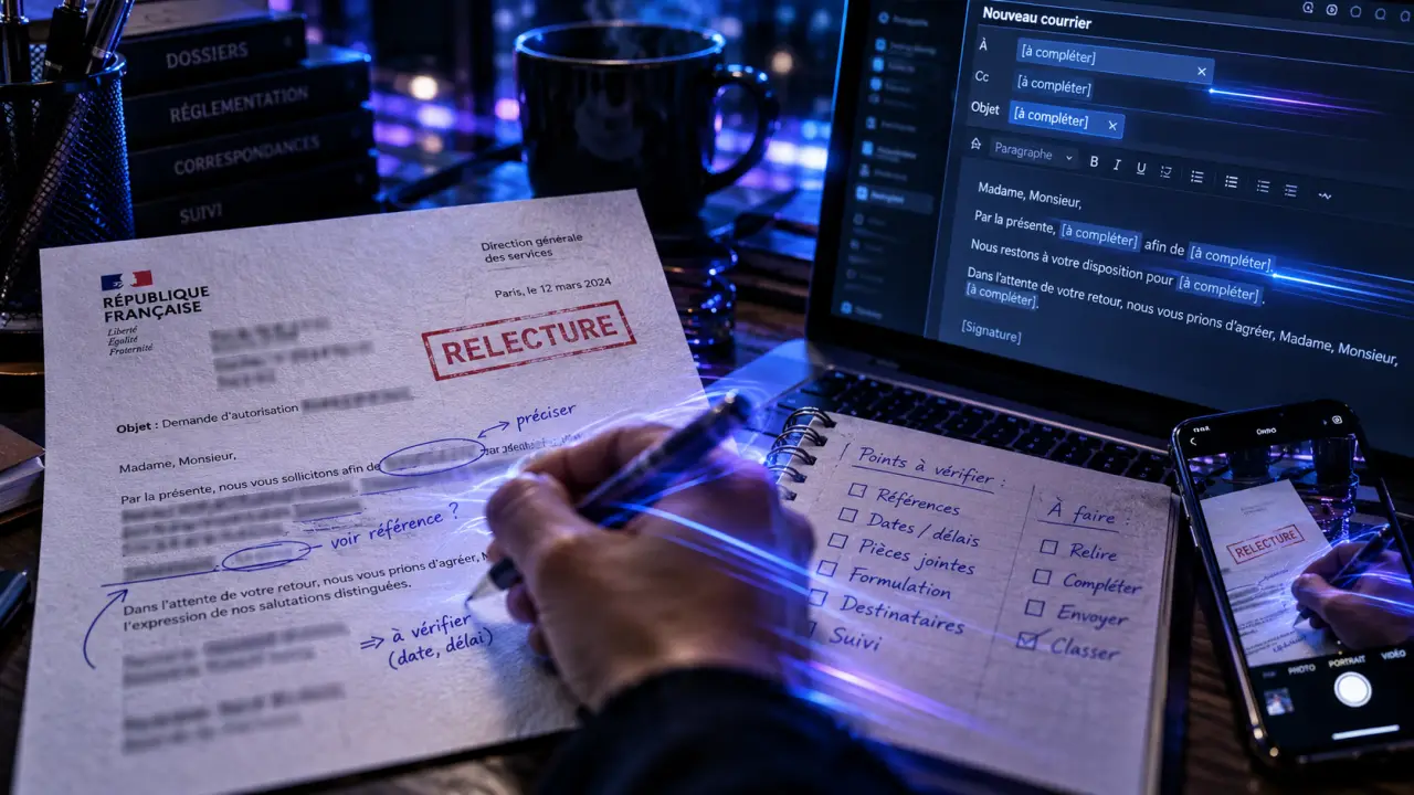 Courrier intelligence artificielle : l’IA rédige vos lettres, vous gardez la maîtrise des faits