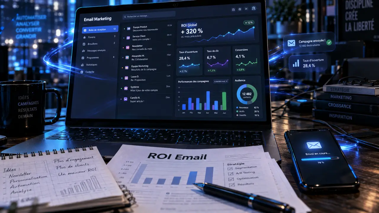 Email marketing : ciblage, automatisation et mesure ROI sans saturation